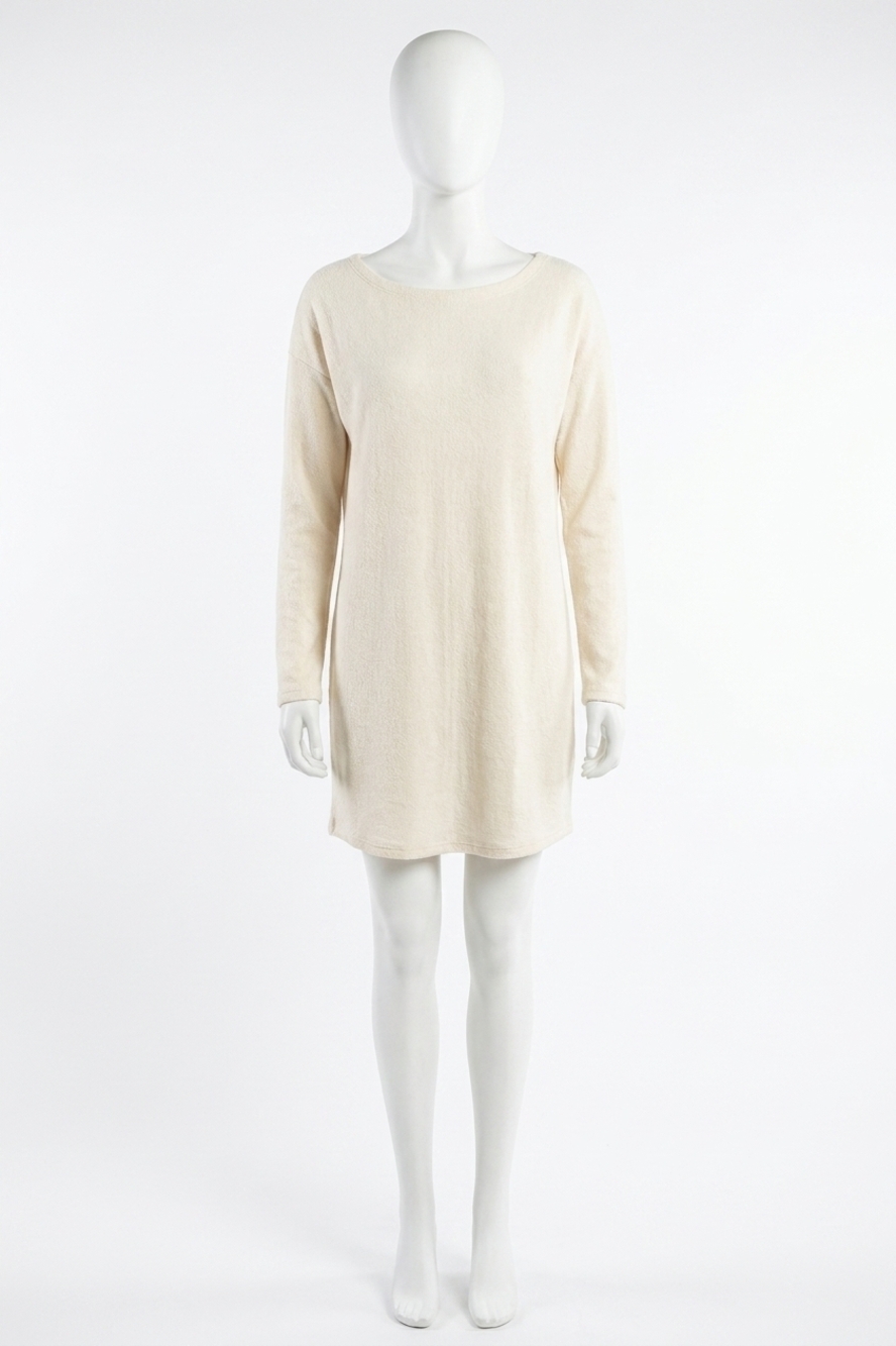 NEW LILLA P seamed boatneck dress in talc